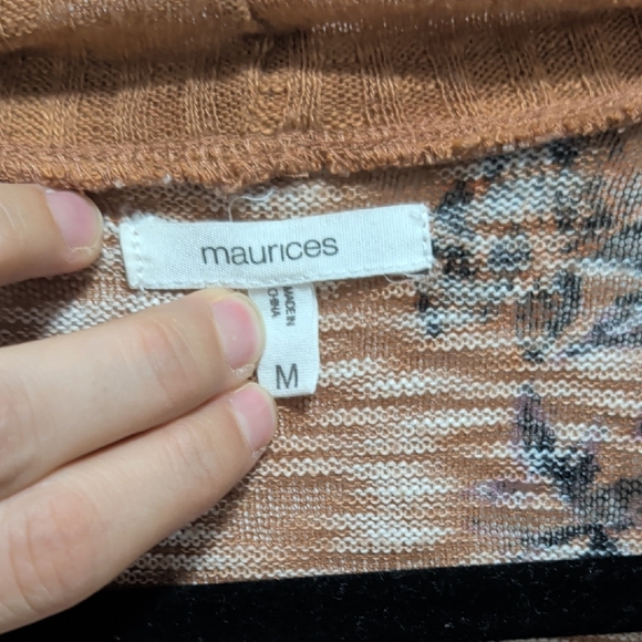 Maurices Floral Rust Cardigan - Picture 2 of 5